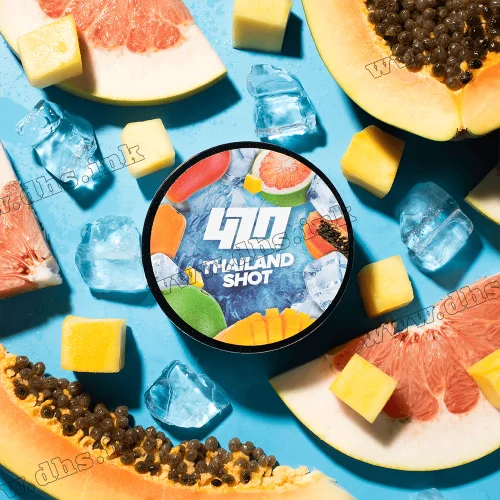 Табак 420 (medium) Frost Line - Thailand Shot (Манго, Помело, Папайя, Лед) 250г